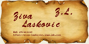 Živa Lasković vizit kartica